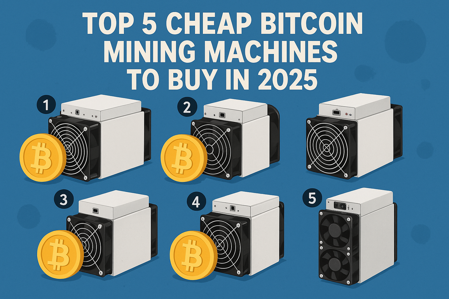 Top 5 Cheap Bitcoin Mining Machines to Buy in 2025