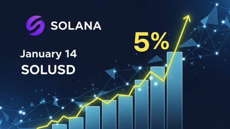 SOLUSD Today January 14 Solana Jumps 5%