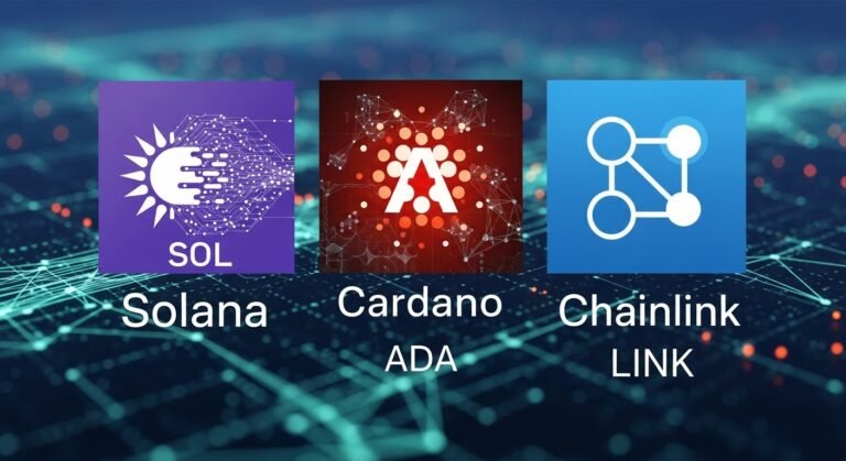 Solana, Cardano and Chainlink
