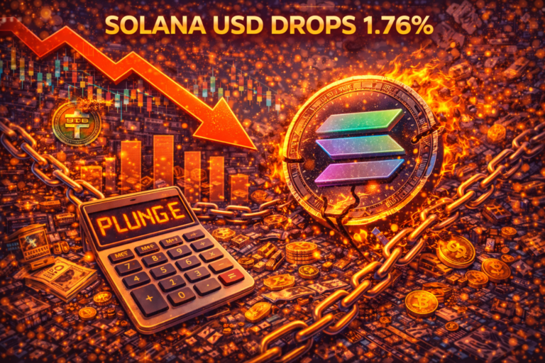 Solana USD Drops 1.76%