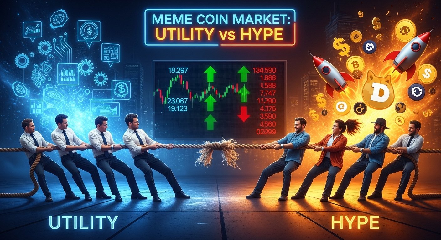 Utility Vs Hype in the Meme Coin Market