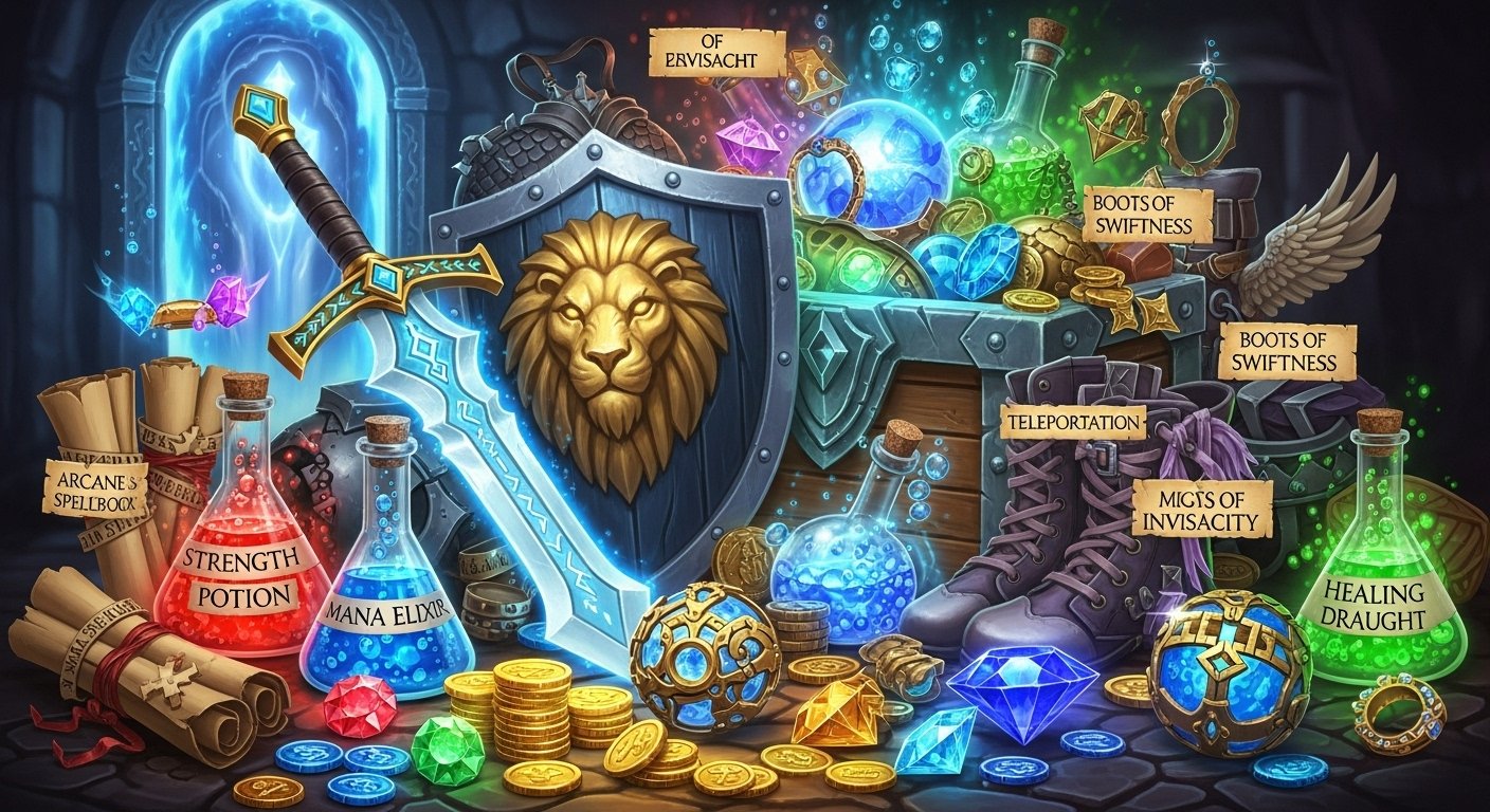 battle power-ups and rare collectibles