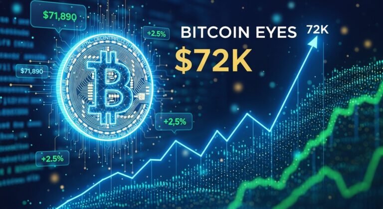 BTC Price Prediction Bitcoin Eyes $72K