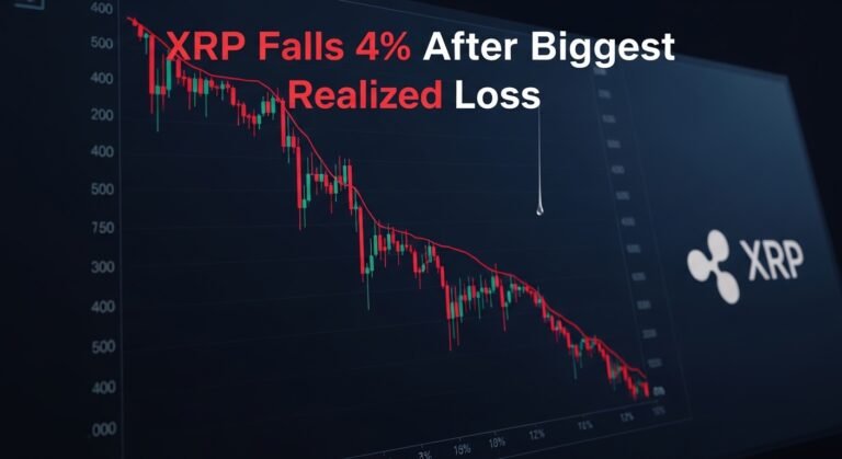 XRP Falls 4% After Biggest Realized Loss Spike Since 2022 XRP Falls 4% After Biggest Realized Loss