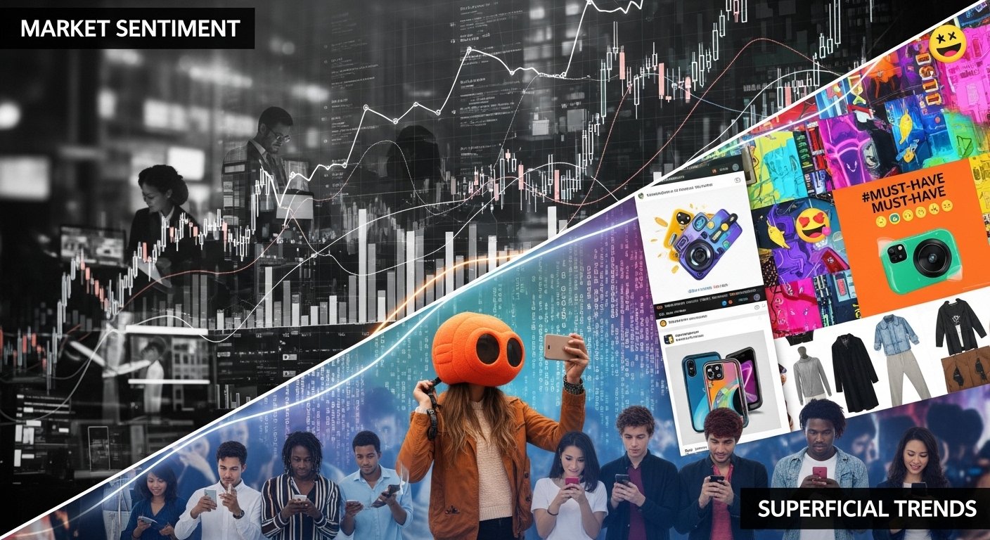 market sentiment or superficial trends